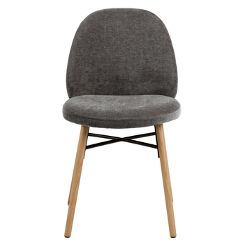 Jedálenská stolička SOPHIA tmavosivá/matný dub 1