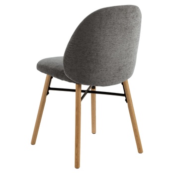 Jedálenská stolička SOPHIA tmavosivá/matný dub 3