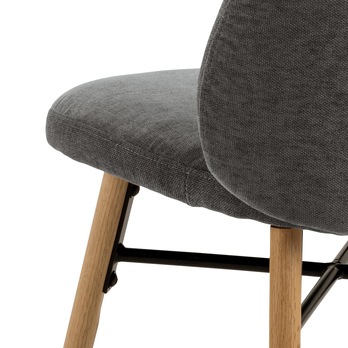 Jedálenská stolička SOPHIA tmavosivá/matný dub 5