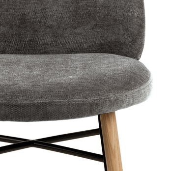 Jedálenská stolička SOPHIA tmavosivá/matný dub 6