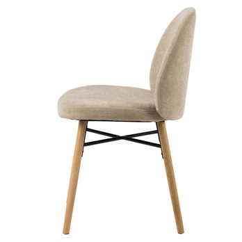 Jedálenská stolička SOPHIA béžová/matný dub 2
