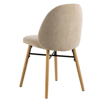 Jedálenská stolička SOPHIA béžová/matný dub 3