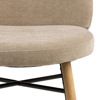 Jedálenská stolička SOPHIA béžová/matný dub 5