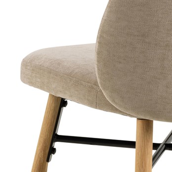 Jedálenská stolička SOPHIA béžová/matný dub 7