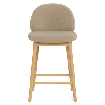 Barová stolička SOPHIA béžová/matný dub 2