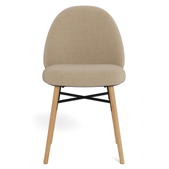 Jedálenská stolička SOPHIA béžová/matný dub 1