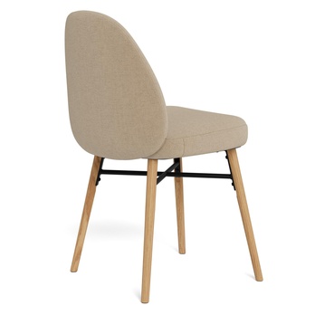Jedálenská stolička SOPHIA béžová/matný dub 3