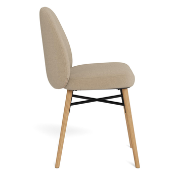 Jedálenská stolička SOPHIA béžová/matný dub 4