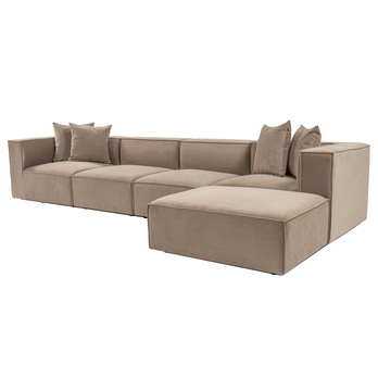 Pohovka s taburetom SORA cappuccino 5