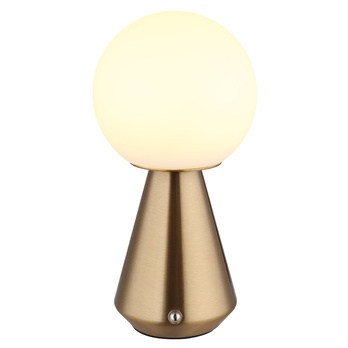 Vonkajšia stolná lampa SORA medená/biela 2