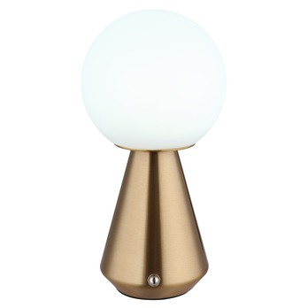 Vonkajšia stolná lampa SORA medená/biela 3