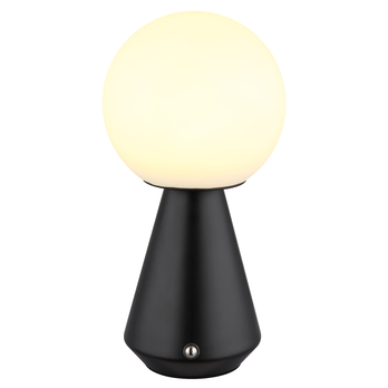 Vonkajšia stolná lampa SORA čierna/biela 2