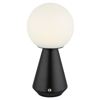 Vonkajšia stolná lampa SORA čierna/biela 4