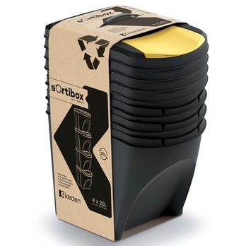Súprava košov na triedený odpad SORTIBOX 4x25 L 1