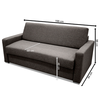 Pohovka SOUL ONE hnedá 9