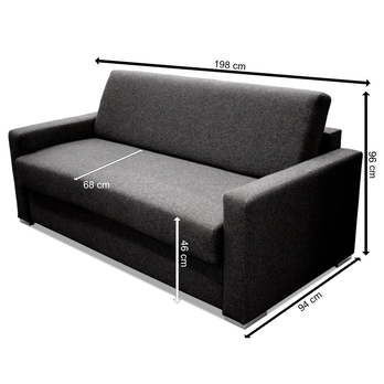 Pohovka SOUL ONE čierna 9