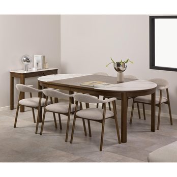 Rozšírenie stola SOUTHAMPTON 50 dymová, sada 2 ks 1