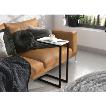 Prístavný stolík SPARK čierna/biela 1