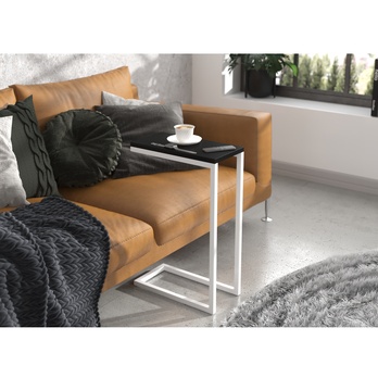 Prístavný stolík SPARK biela/čierna 1