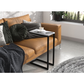 Prístavný stolík SPARK čierna/betón 1