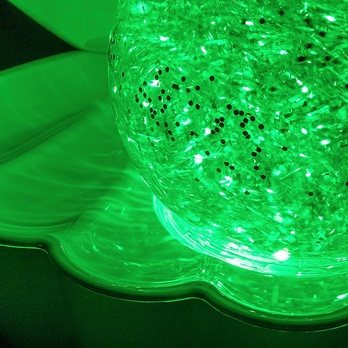 Dekoračná stolná lampa SPARKLY biela 7