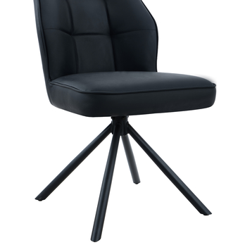 Jedálenská stolička SPARTIA čierna 7