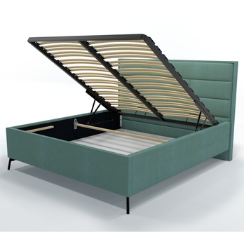 Posteľ s roštom SPECTRAL 1 šalviová, 180x200 cm 2