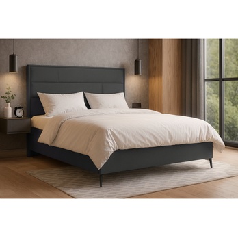 Posteľ s roštom SPECTRAL 1 tmavosivá, 160x200 cm 1