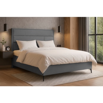 Posteľ s roštom SPECTRAL 1 sivá, 160x200 cm 1