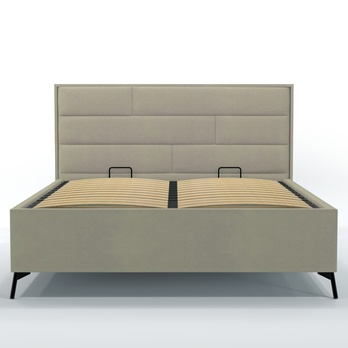 Posteľ s roštom SPECTRAL 1 sivobéžová, 180x200 cm 3