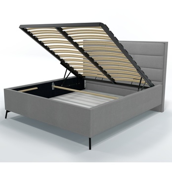 Posteľ s roštom SPECTRAL 1 sivá, 180x200 cm 2
