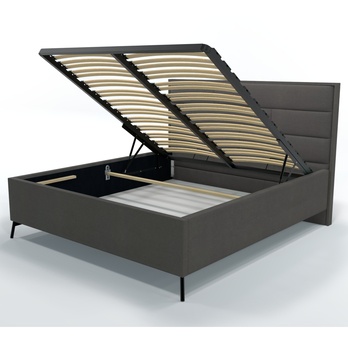 Posteľ s roštom SPECTRAL 1 tmavosivá, 180x200 cm 2