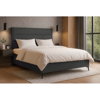 Posteľ s roštom SPECTRAL 2 tmavosivá, 180x200 cm 1