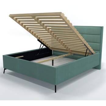 Posteľ s roštom SPECTRAL 2 šalviová, 160x200 cm 2