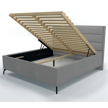 Posteľ s roštom SPECTRAL 2 sivá, 140x200 cm 2