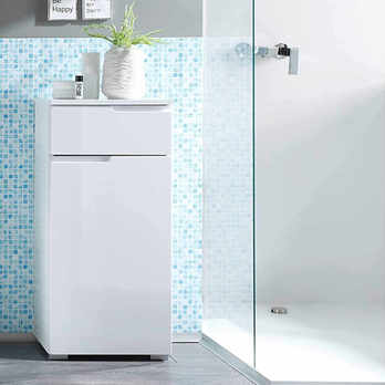 Komoda SPICE biela vysoký lesk 2