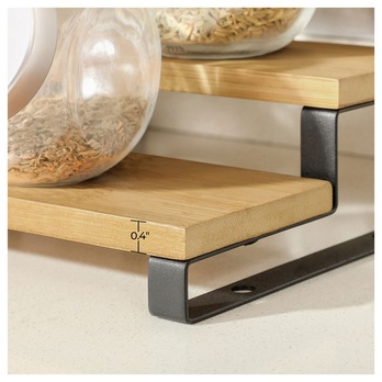 Polica na korenie SPICE prírodná/čierna 3