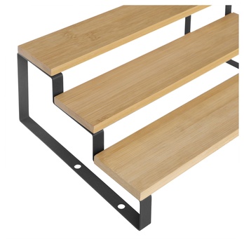 Polica na korenie SPICE prírodná/čierna 4