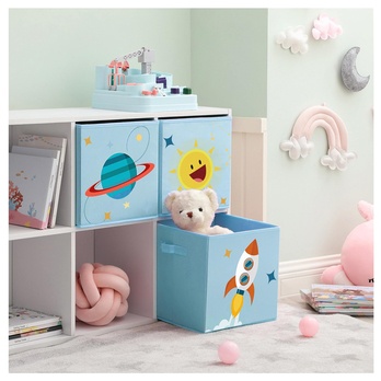 Detské úložné boxy SPICE modrá, sada 3 ks 1