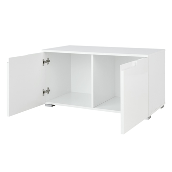 Lavica/skrinka na topánky SPICE biela 2