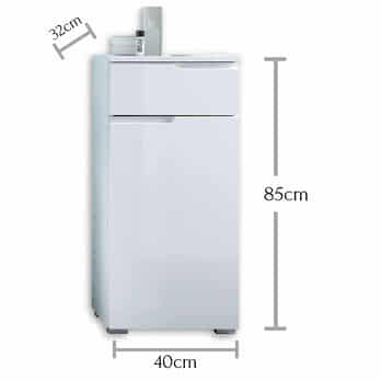 Komoda SPICE biela vysoký lesk 3