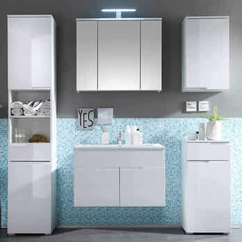 Komoda SPICE biela vysoký lesk 1