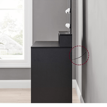 Toaletný stolík SPOCANE čierna 3