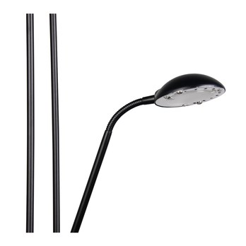Stojacia LED lampa SPOCK čierna 3