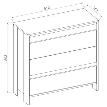 Komoda s osvetlením SPOT dub artisan/čierna 7