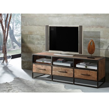 TV stolík SPRING akácia/kov 1