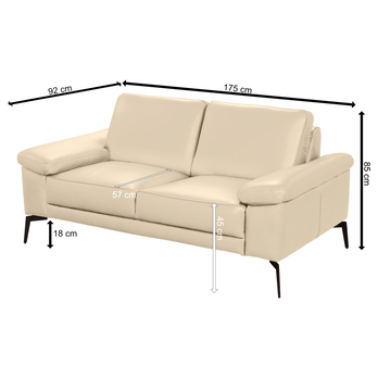 Pohovka SPRING 2-sedák, béžová 5