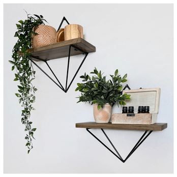 Sada nástenných políc SPRUCE V smrek, 2 ks 1