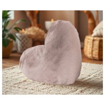 Dekoračný vankúš SRDIEČKO sivofialová 1