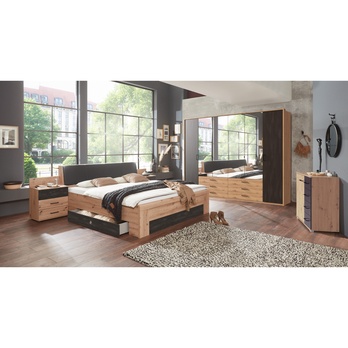 Komoda STACIE grafit/dub artisan, šírka 81 cm 1